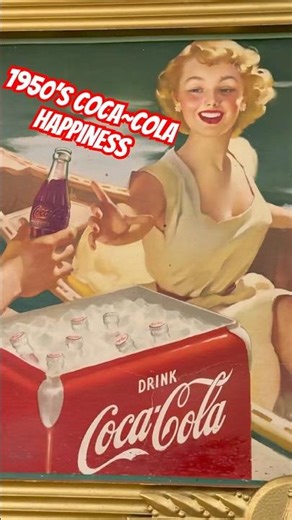 Vintage 1950’s Coca~Cola Advertising Poster #vintage #cocacola #collectables #tuttifruti #1950s