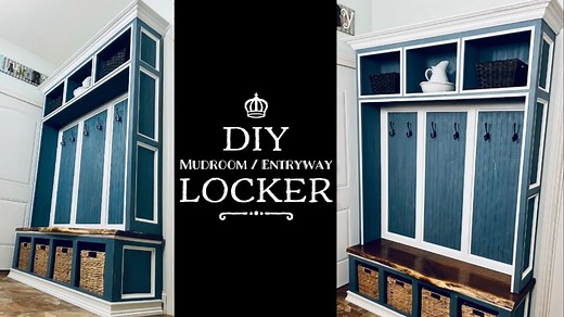DIY Mudroom Locker and Bench – Full Build with Cut List!