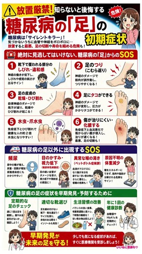末端インフラの崩壊を阻止せよ！「足」から読み解く6つのエラーコード特定ガイド。神経ダメージと血流不全をデバッグし、切断リスクを回避する戦略