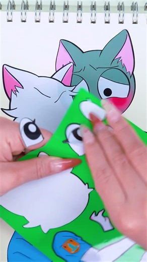 INCREDIBOX SPRUNKI Police Wenda and Prisoner Gray | Sticker Book ASMR #shorts