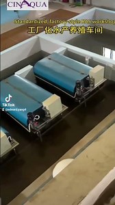 This is a standard industrial recirculating aquaculture system (RAS) workshop. .#RAS #aquaculture