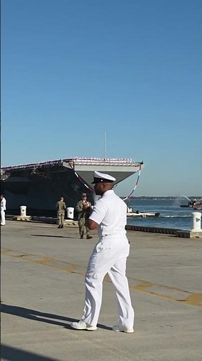 USS Gerald R. Ford arrives at Naval Station Norfolk, marking end of 326-day deployment