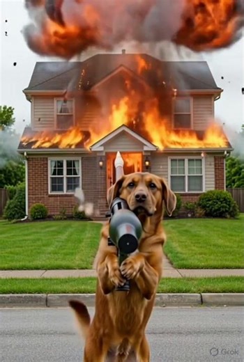 the dog is firing missile 😱 #dog #missile