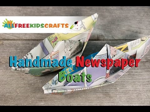 Crafts for Kids: How To Make a Newspaper Boat