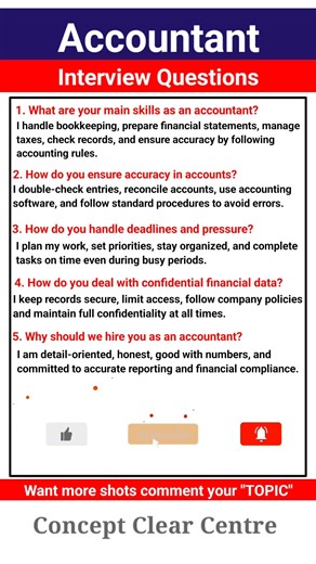 5 ACCOUNTANT Job Interview Questions and Answers to Ace your Dream Job