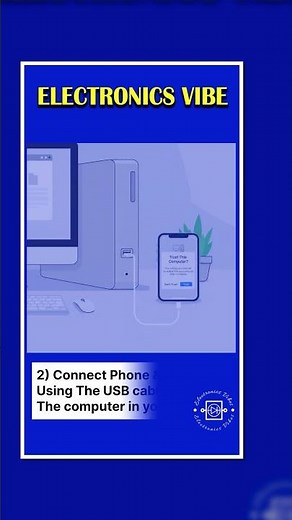 How to Connect iPhone to PC Using USB to Lightning Cable | Step by Step Guide | Electronics Vibes |