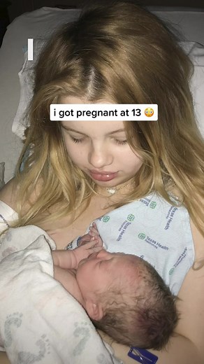 I get hate for getting pregnant at 13 😳 #pregnant #pregnantlife #13andpregnant #youngmom #youngmomsoftiktok #baby #family