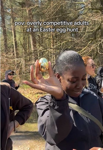 the gold eggs unlocked our inner child⚱️🐣 #easteregghunt #easter #hikingadventures #hiking #outdoors