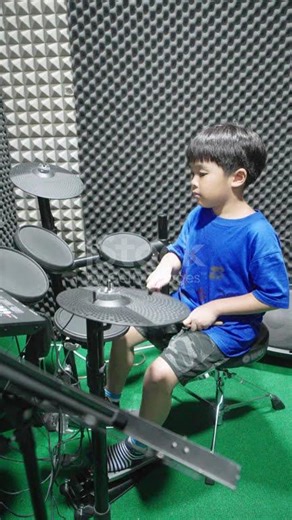 Little Boy Playing Drums at Home, Kids Music Practice, Child Drummer 4K stock video 4-5 Years, 4K