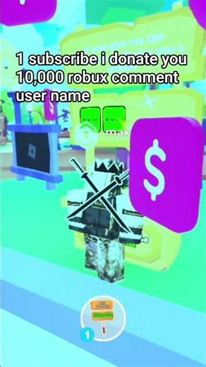no 5,000 robux 10,000 yes I donate you