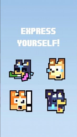 Which is your favourite emote from Bluey x Crossy Road Castle? Available now on Apple Arcade!