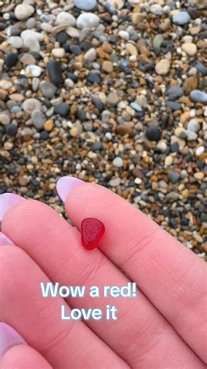 Kate on Instagram: "Did I find Red seaglass & raspberry multi? Keep watching to see my finds 👀👀 #seaglass #seaham #durham #beachcombing #rareseaglass"