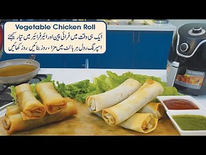 How to make tasty Spring Roll in Deep Fryer and Air Fryer at a time, here are easy instructions.