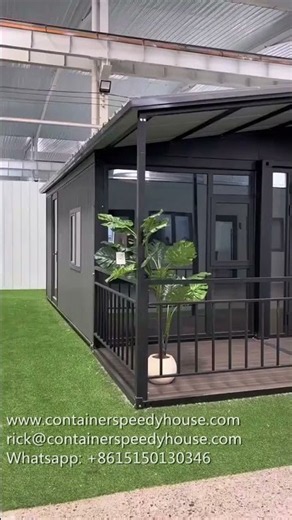 20ft expandable container house with veranda and roof