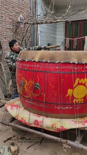 Testing a Giant Drum by Standing on It!