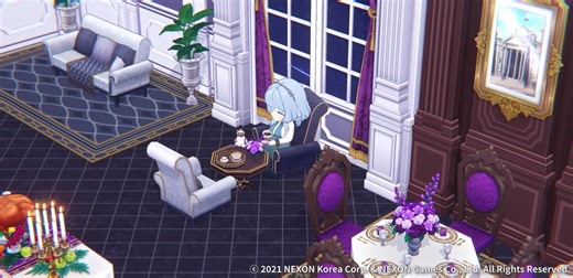 Ako looks so elegant and peaceful in her fancy dress. I hear she might even serve tea if a certain special guest sits across from her. #BlueArchive | Blue Archive