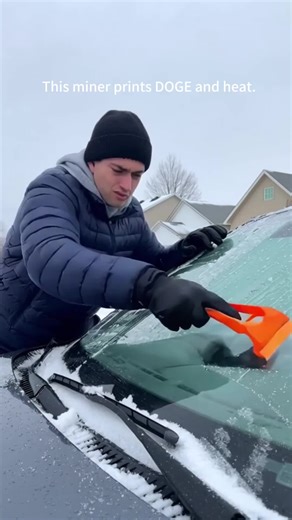 This Dogecoin miner turns cold air into opportunity #jinglemining #ai #fluminer #dogecoinminer #dogecoin #heater #cryptoheating #cryptominer #wintersetup #homeheating