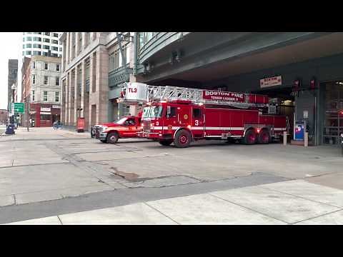 Boston Fire T9, H4, TL3, E10, R1 Responding