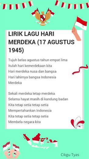 Lagu Hari Merdeka untuk 17 Agustus yang Menginspirasi