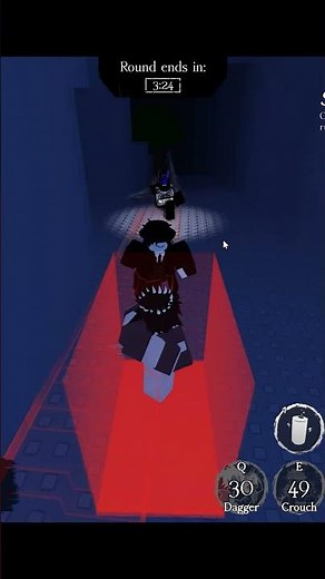 Crouch + Dagger is OP #forsaken #roblox #shorts