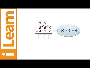 Learn to subtract 3-digit numbers from 3-digit numbers with zero in tens place and regrouping.