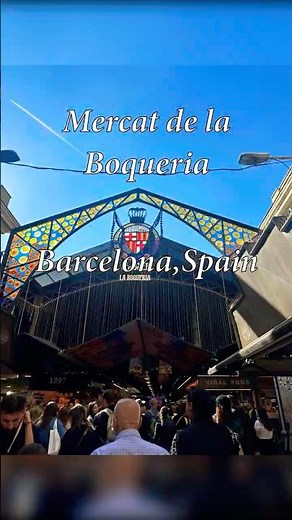 Food market in Barcelona, Spain #holiday #travel #spain #barcelona