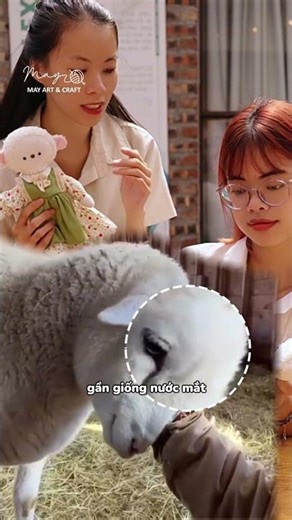 Notes when gluing sheep eyes - DIY with stuffed animals from the Tailor's Grocery Store