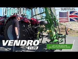 How to attach a KRONE rotary tedder properly / Tutorial / KRONE VENDRO 1120