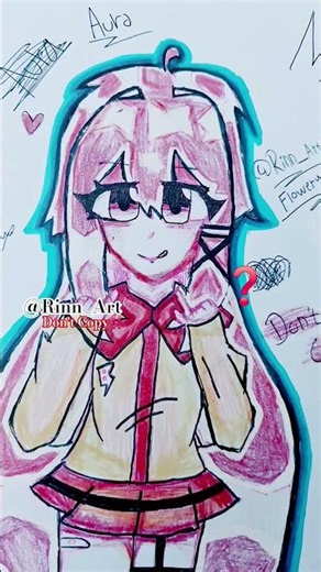 A : Ryan kamu knp kok muka mu merah? #Drawing #art #harusberanda #fyppppppppp #Rinn_Art