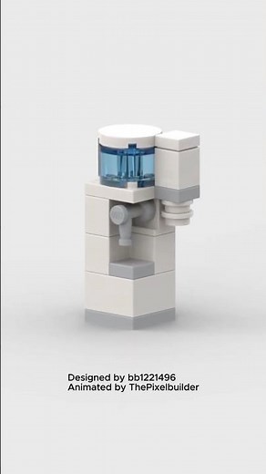 ‪@LEGO‬ Tiny Water Dispenser | 3D Animation Build