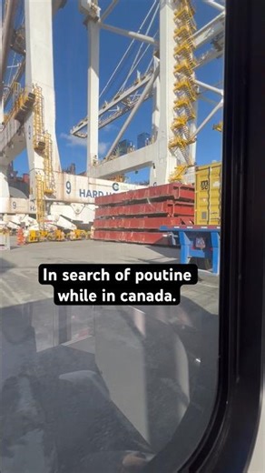 Let’s try poutine while in Canada 🇨🇦 #shiplife