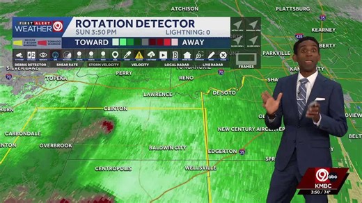 Tornado warning in the KMBC viewing area