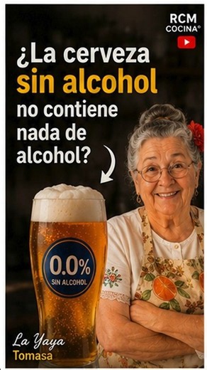 ¿La cerveza sin alcohol no tiene alcohol? 🍺 La respuesta te sorprenderá