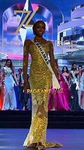 BLACK BARBIE! Maliqué Bowe, Miss Universe Bahamas 2025 showcases a striking look for tonight’s Gala Dinner runway. #pageanttalk #missuniverse2025 | Pageant Talk