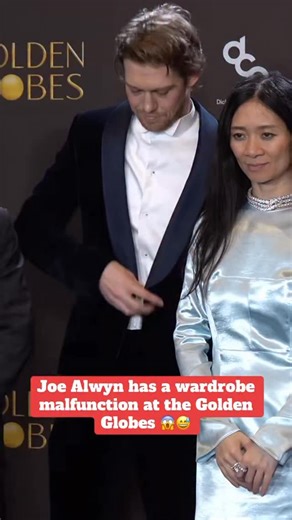 Actor Joe Alwyn had an awkward wardrobe malfunction at the Golden Globes when his shirt popped open 😅 #dailystar #joealwyn | Daily Star