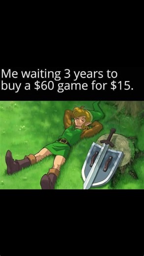 Me patiently waiting 3 years to save $45 😌🎮 #GamingMeme #PatientGamer