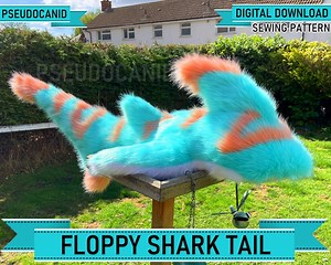 Floppy Shark Fish Tail Pattern (digital Pdf/tutorial, A4/ANSI Letter) - Etsy