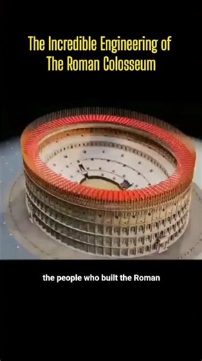 The Incredible Engineering of The Roman Colosseum #science #facts