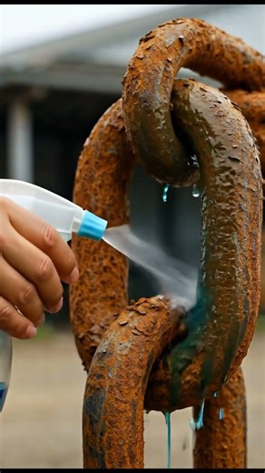 Extreme Rust Removal on a Steel Chain Link | Satisfying Metal Cleaning