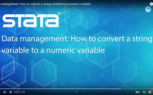 stata文本数据转数字格式