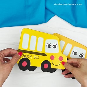 9.3K views · 208 reactions |  School Bus Paper Craft ✂️ Get the template on the blog | Simple Everyday Mom | Facebook