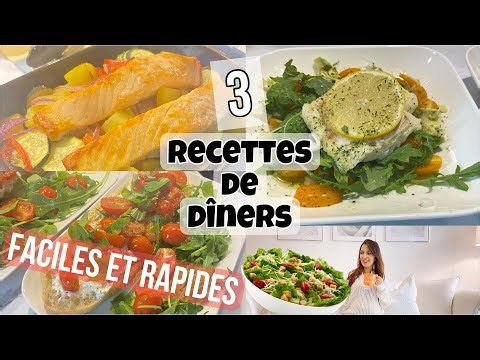 3 DÎNERS FACILES ET ULTRA RAPIDES // IDÉES REPAS EXPRESS