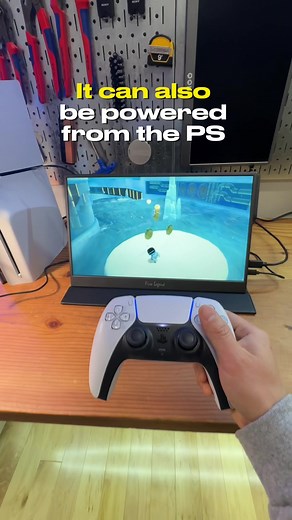PlayStation 5 with portable monitor #aopen #portablemonitor review #ps5 #gamingsetup #gaming