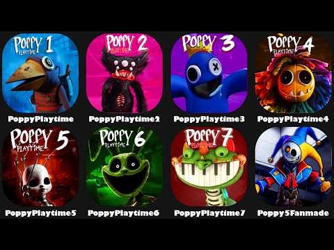 Poppy Playtime: Chapter 1, 2, 3, 4, 5, 6, 7, 8 Full Gameplay Walkthrough & Ending,Poppy Playtime 6