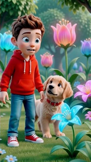 Tommy and Buddy – Part 7: The Magic Garden Mystery 🌻🐶✨#shorts #kids #cortoon