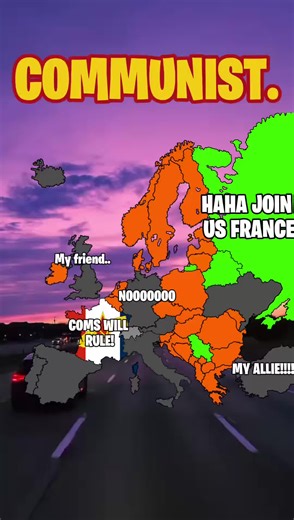 What happens in france was Communist? #fyp #europe #geography #mapping #