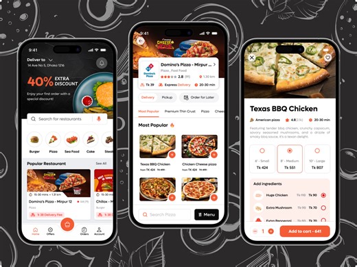 Food Delivery Mobile App UI Design