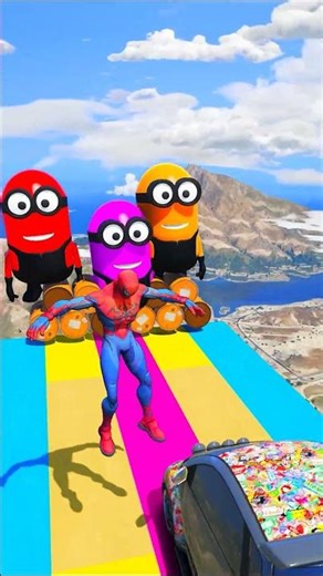 GTA 5 Epic Water Ragdolls Spiderman Jump/Fails Ep 24 #shorts