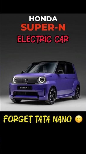 Honda is bringing back small car with an electric twist Meet the Honda Super-N #honda #electriccar