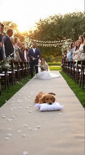 Ring Bearer on Four Paws 💍🐶 #shorts #cute